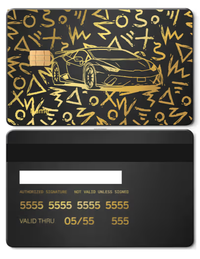Lambo Metal Card