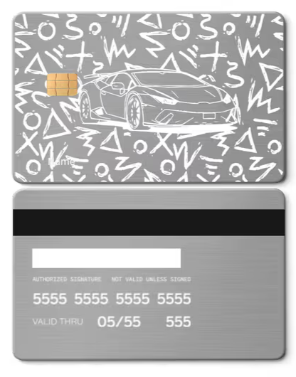 Lambo Metal Card