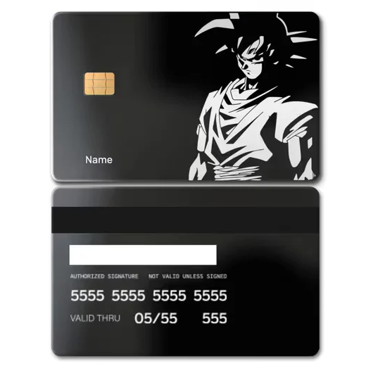 Goku Metal Card