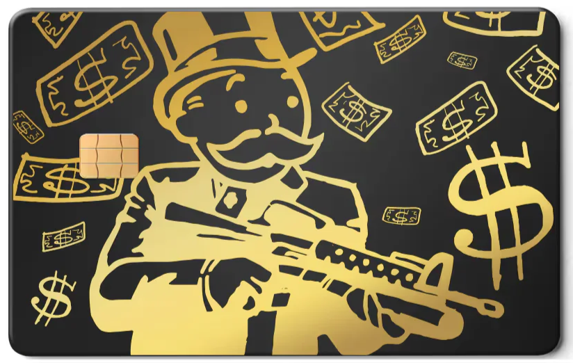 Monopoly Man Metal Card