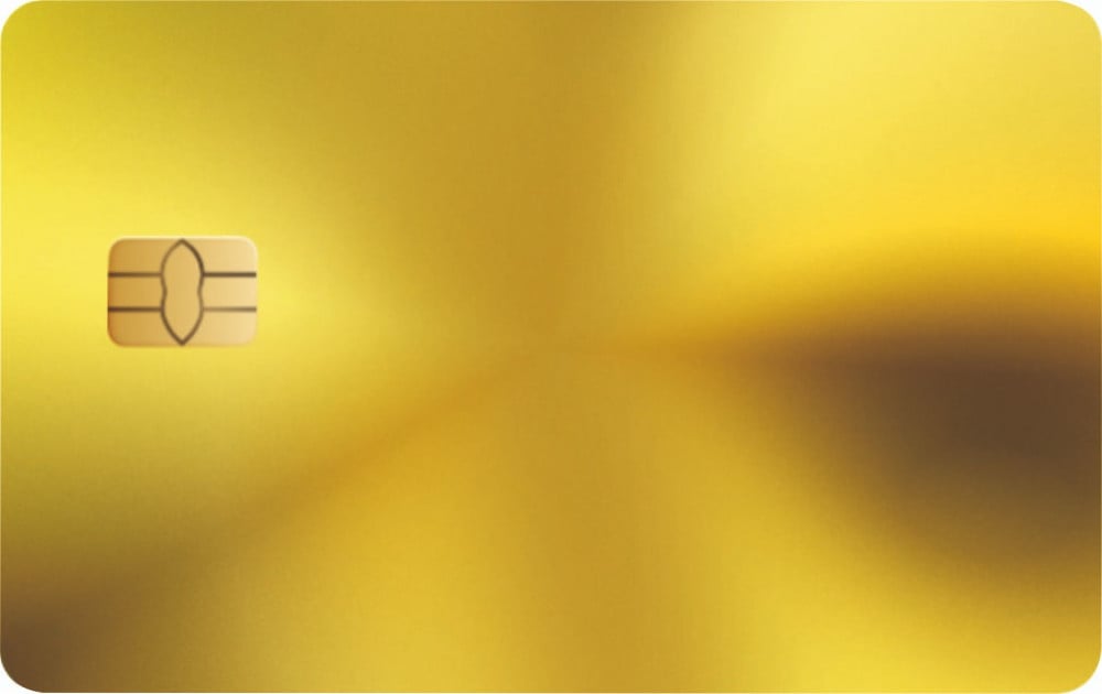 Mirror Gold Metal Card