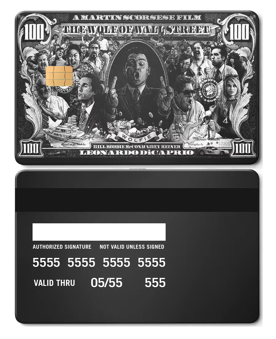 Wolf Of Wall Street Metal Card