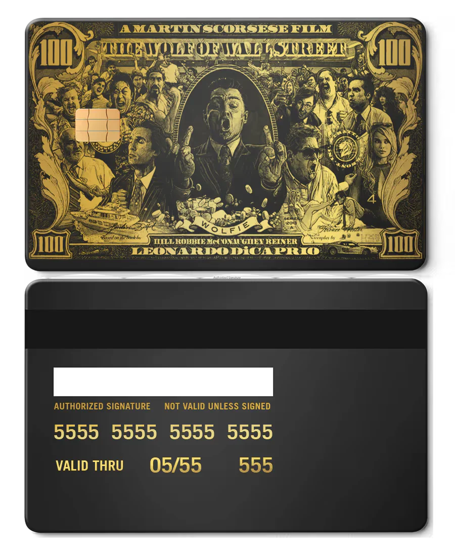 Wolf Of Wall Street Metal Card