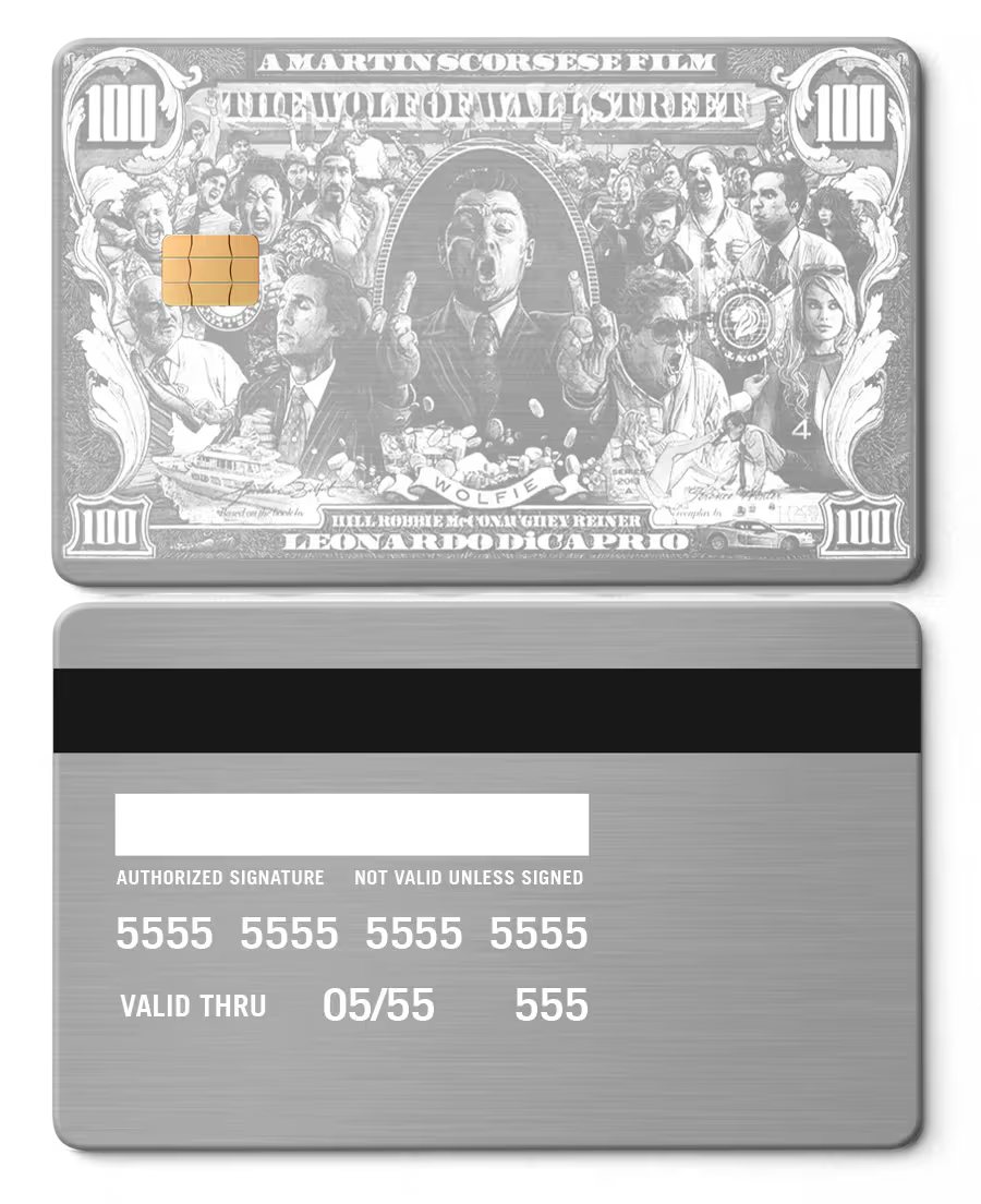 Wolf Of Wall Street Metal Card