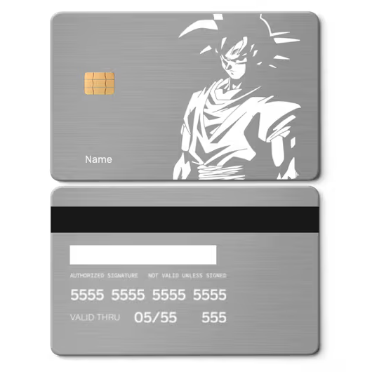 Goku Metal Card