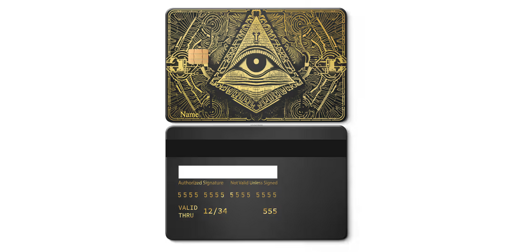 Illuminati Metal Card