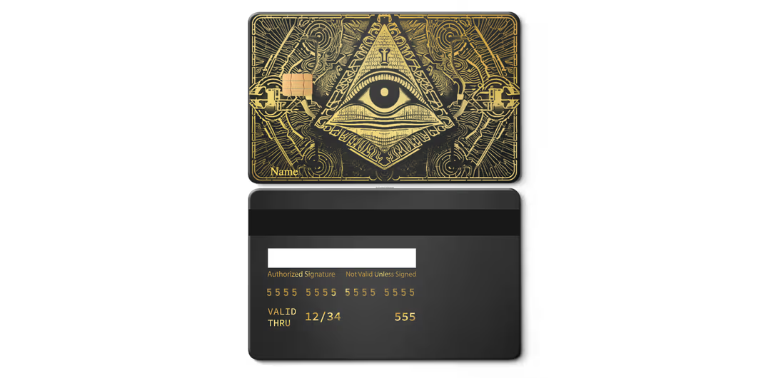 Illuminati Metal Card