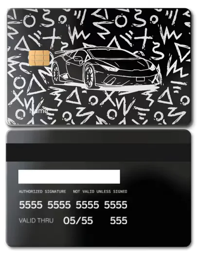 Lambo Metal Card
